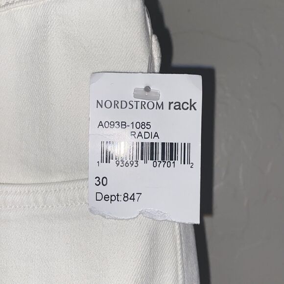 Agolde White Nico High Rise Slim Fit Jeans Contemporary Casual Coastal - Picture 7 of 15